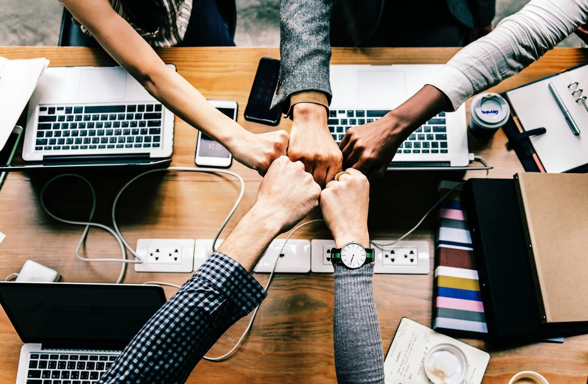 Team of small business owners collaborating